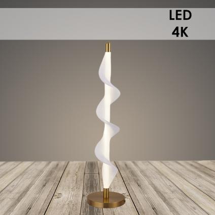 Настольная лампа K38707/1T A BRASS+WT латунь/белый 14W LED 4000K h640, 24